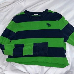 vintage Abercrombie long sleeve crop top